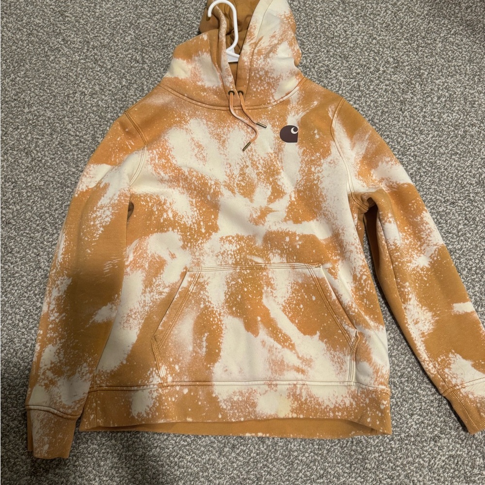 Carhartt Brown and Cream Hoodie
